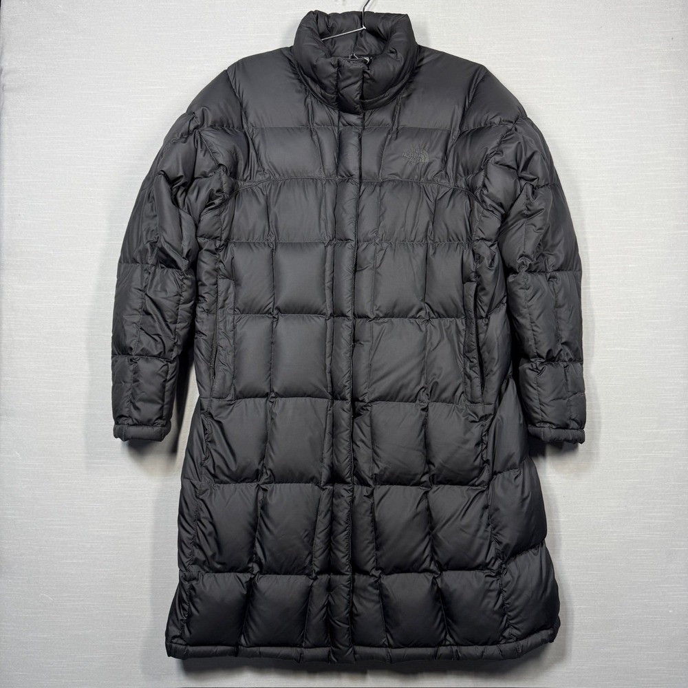The North Face Metropolis Parka Women M Black Goose Down Puffer Coat READ